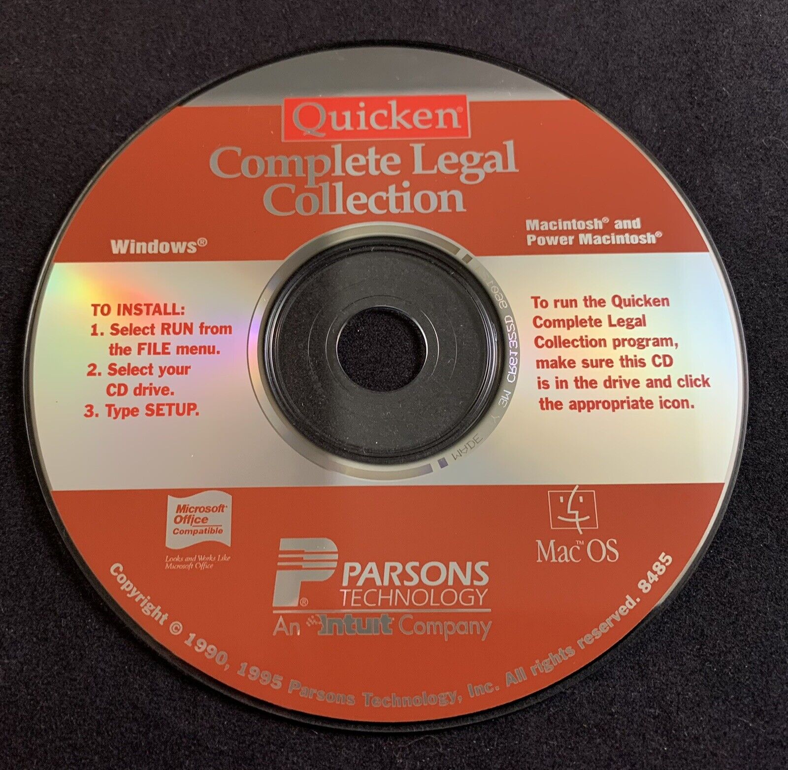 Quicken Complete Legal Collection Windows & Macintosh CD-ROM (1995)
