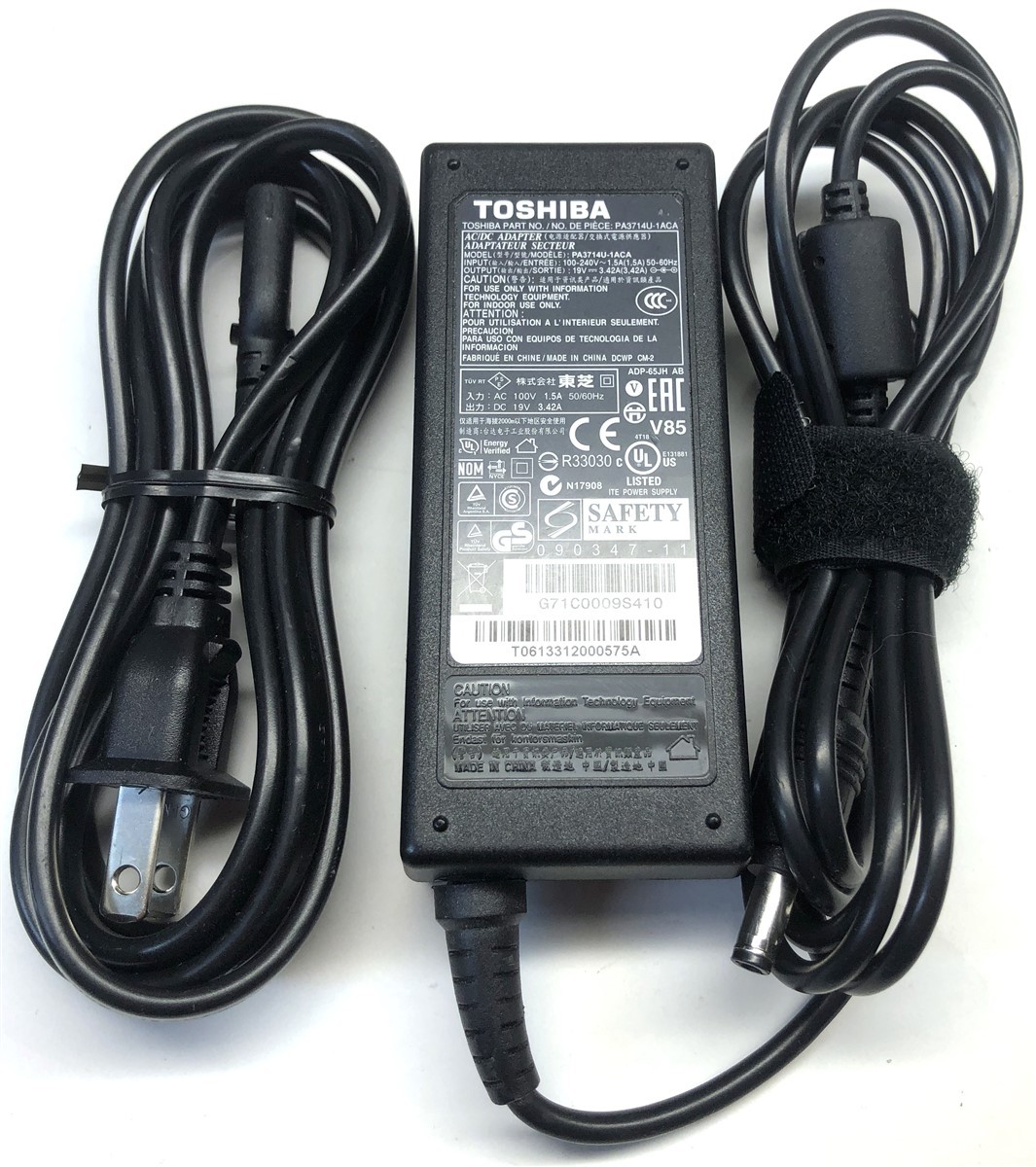 Genuine Toshiba Laptop Charger AC Power Adapter PA3714U-1ACA ADP-65JH AB 65W Genuine Toshiba Laptop Charger AC Power Adapter PA3714U-1ACA ADP-65JH AB 65W
