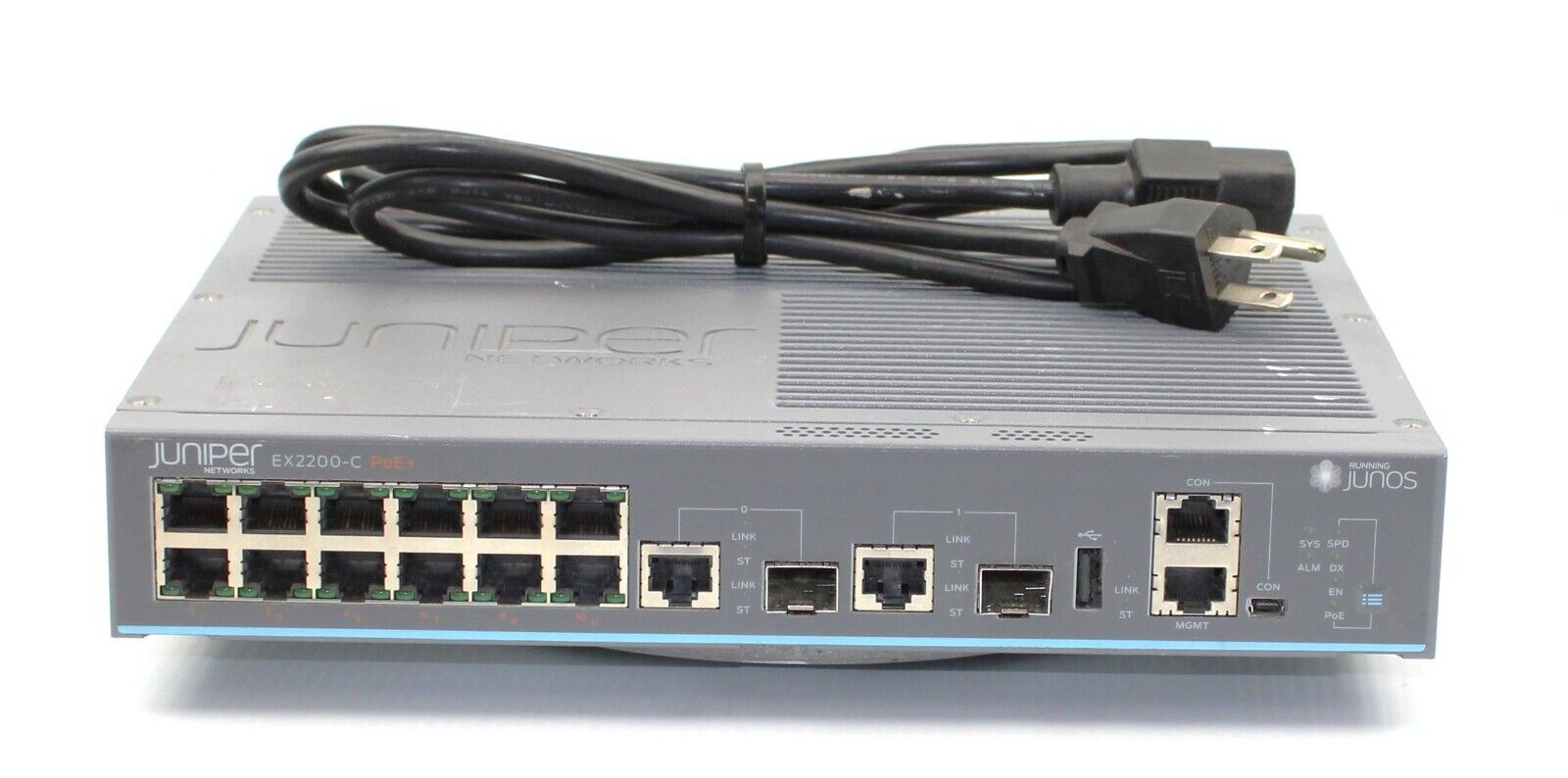 Juniper | EX2200-C-12P-2G | 12-Port PoE+ Compact Managed Switch w/Power Cord