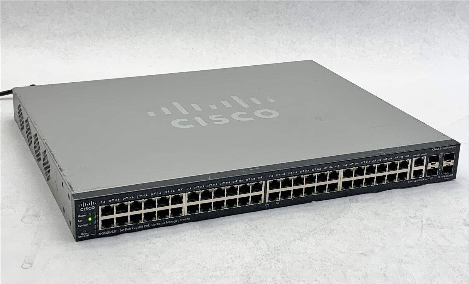 Cisco Small Business SG500-52P-K9 52-Port Gigabit PoE Stackable Managed Switch