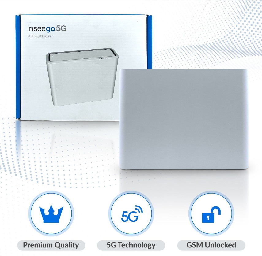 Inseego Wavemaker FG2000 5G Wi-Fi Router External Antenna (GSM Unlocked) Inseego Wavemaker FG2000 5G Wi-Fi Router External Antenna (GSM Unlocked)