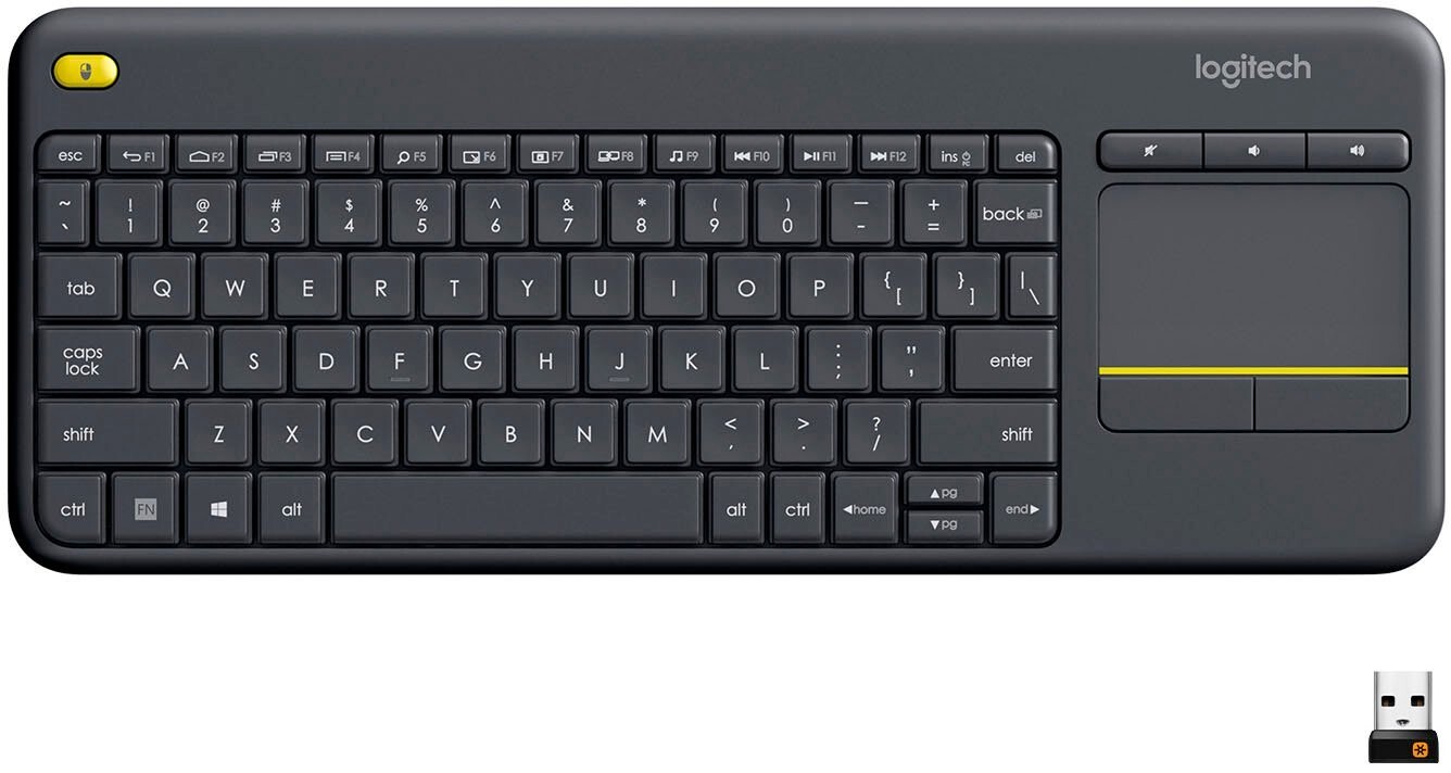 Logitech - K400 Plus TKL Wireless Membrane Keyboard for PC/TV/Laptop/Tablet Logitech - K400 Plus TKL Wireless Membrane Keyboard for PC/TV/Laptop/Tablet