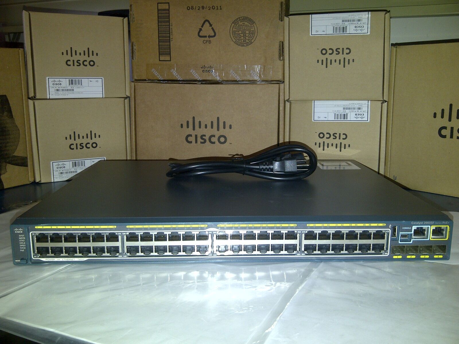 Cisco WS-C2960S-F48FPS-L Fast Ethernet 48 Port PoE+ Switch . 90 Da Warranty Real