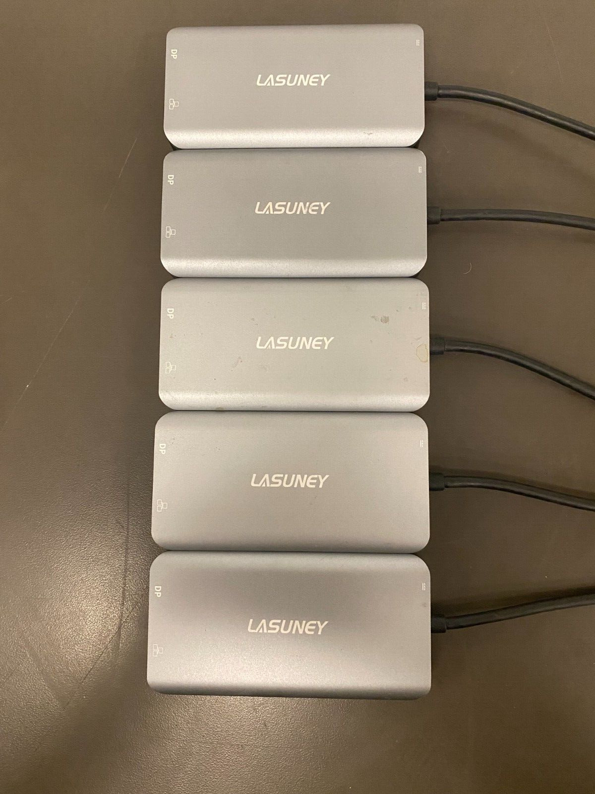 Lot of (5) Lasuney 10 in 1 USB C Hub with 2 HDMI & DP Multi-function 31054AM