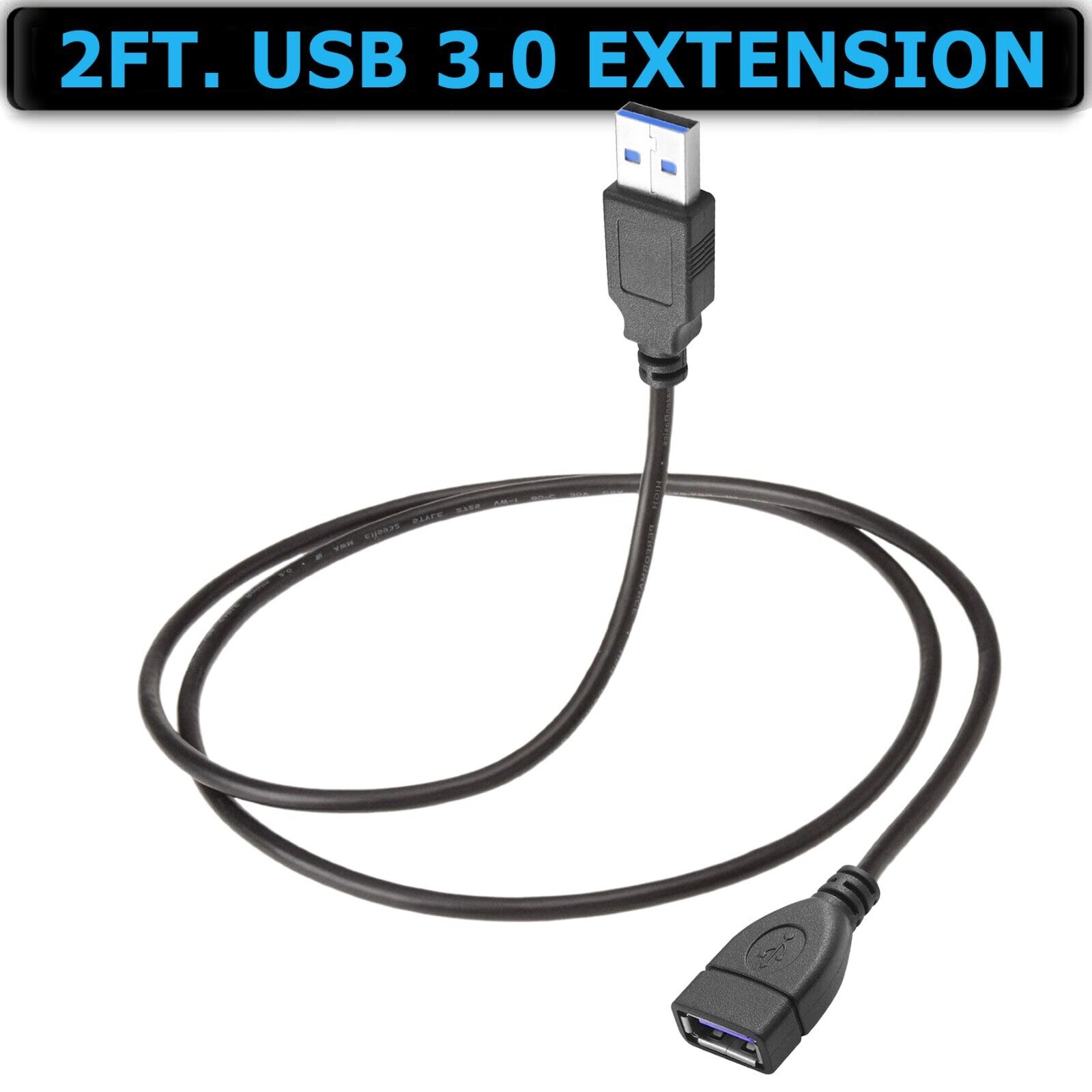 USB 3.0 Extender Extension Cable Cord Type A Male to  Female 2~10FT HIGH SPEED