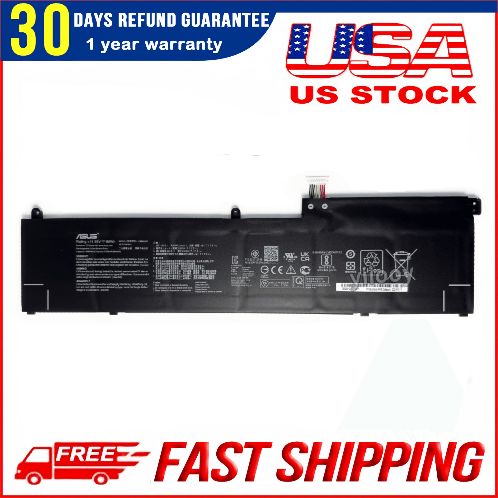 New Genuine C32N2002 Battery For ASUS Flip 15 UX535LI UX564EH UX564EI UX564PH New Genuine C32N2002 Battery For ASUS Flip 15 UX535LI UX564EH UX564EI UX564PH