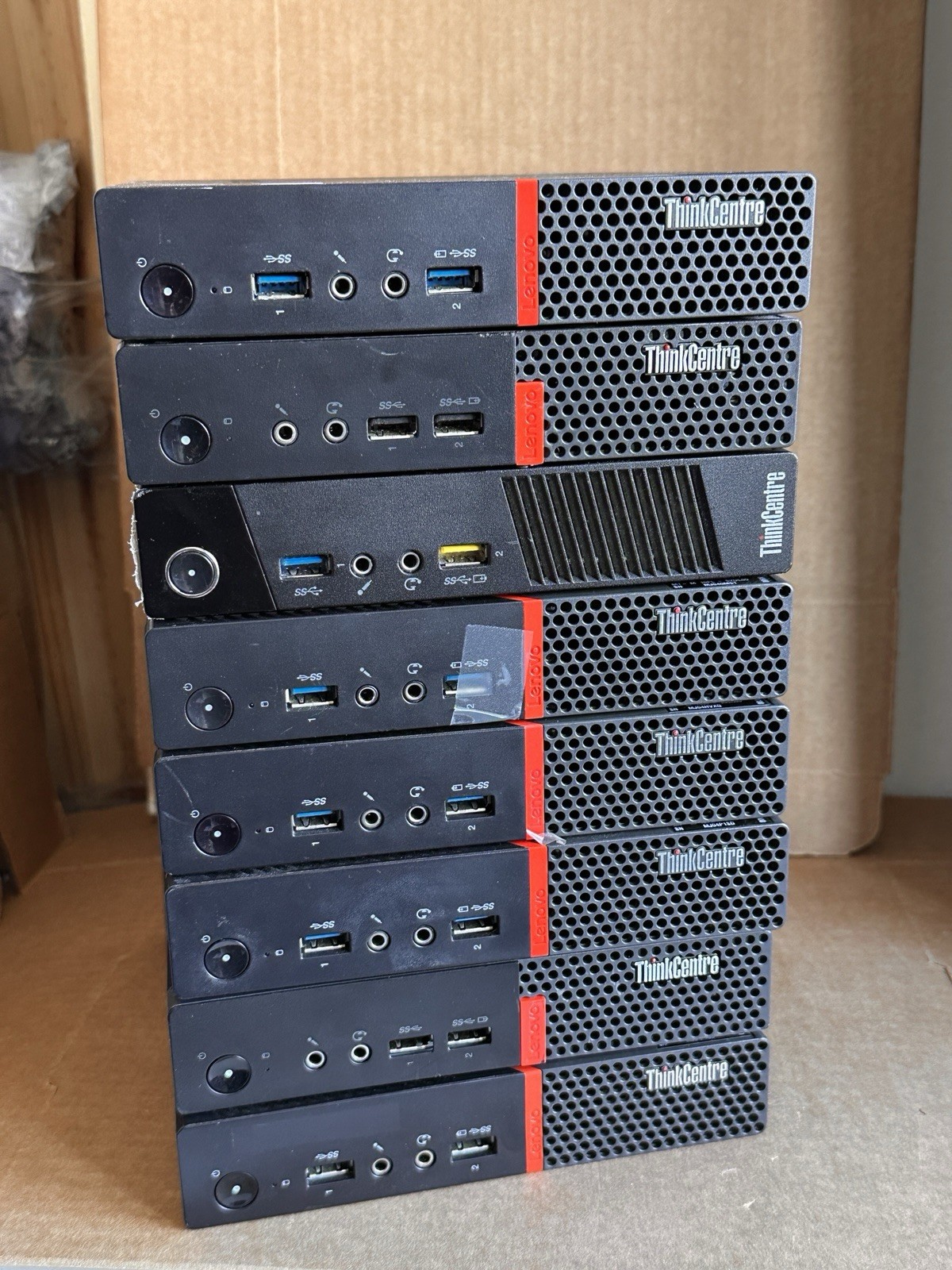 Lot Of (8) Lenovo ThinkCentre- As Is