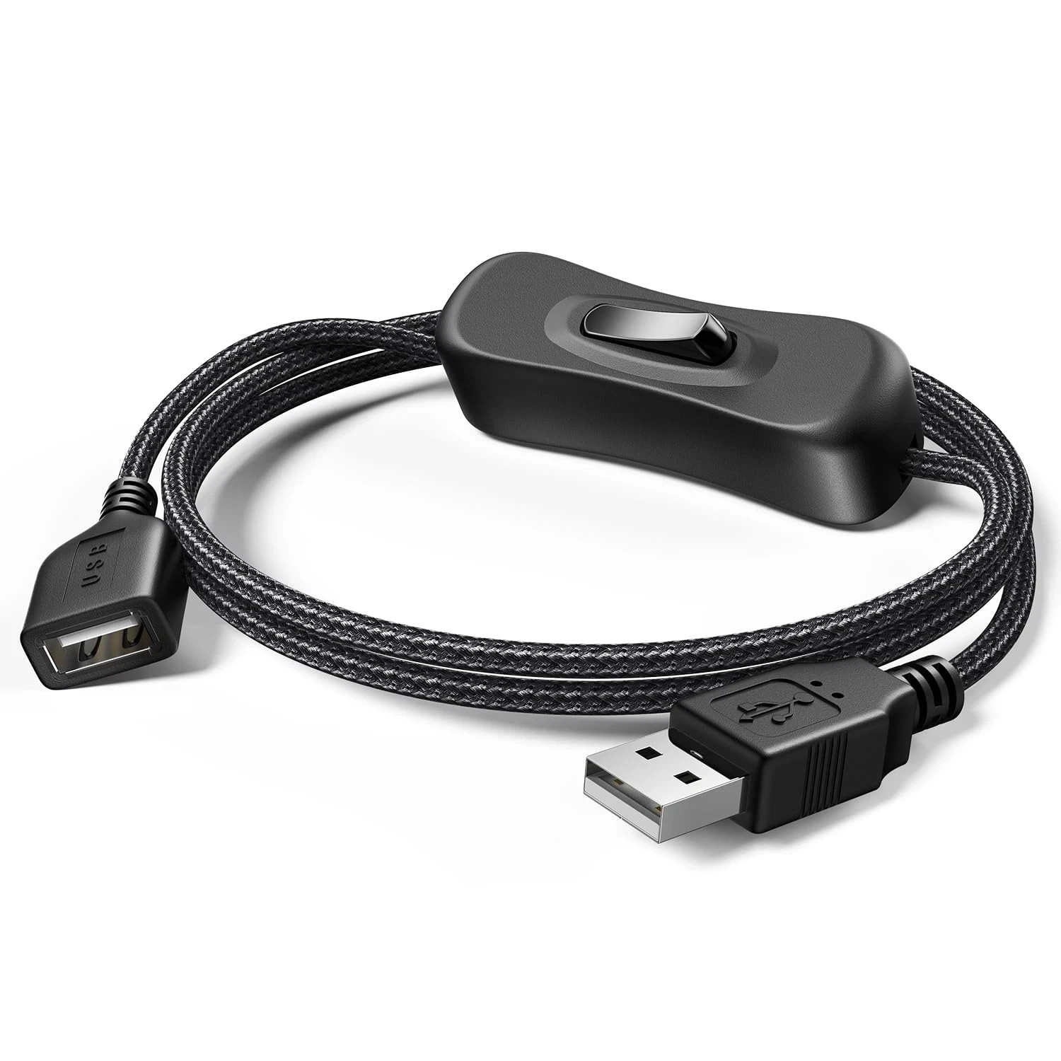 USB Switch Extension Cable, Upgraded USB Extension Cord with On/Off Power Switch USB Switch Extension Cable, Upgraded USB Extension Cord with On/Off Power Switch