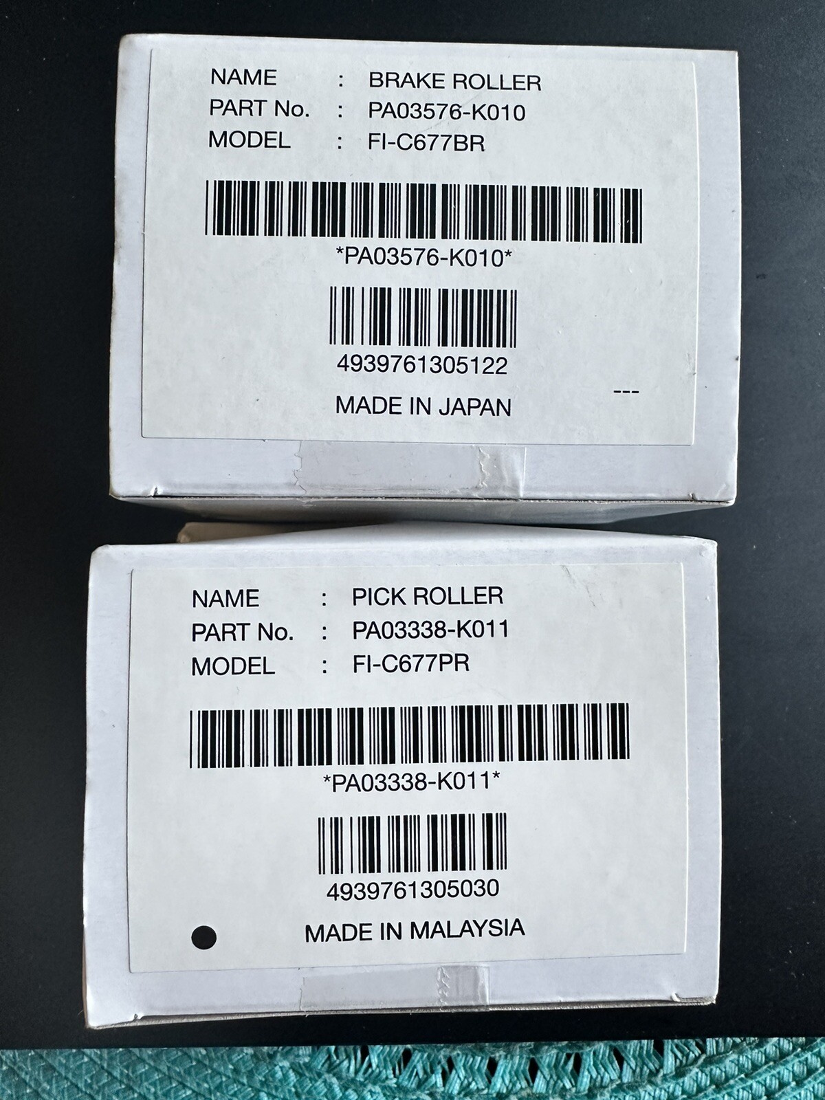One Genuine OEM Fujitsu PA03338-K011 PA03576-K010 Pick/Brake Roller kit fi-6670 One Genuine OEM Fujitsu PA03338-K011 PA03576-K010 Pick/Brake Roller kit fi-6670