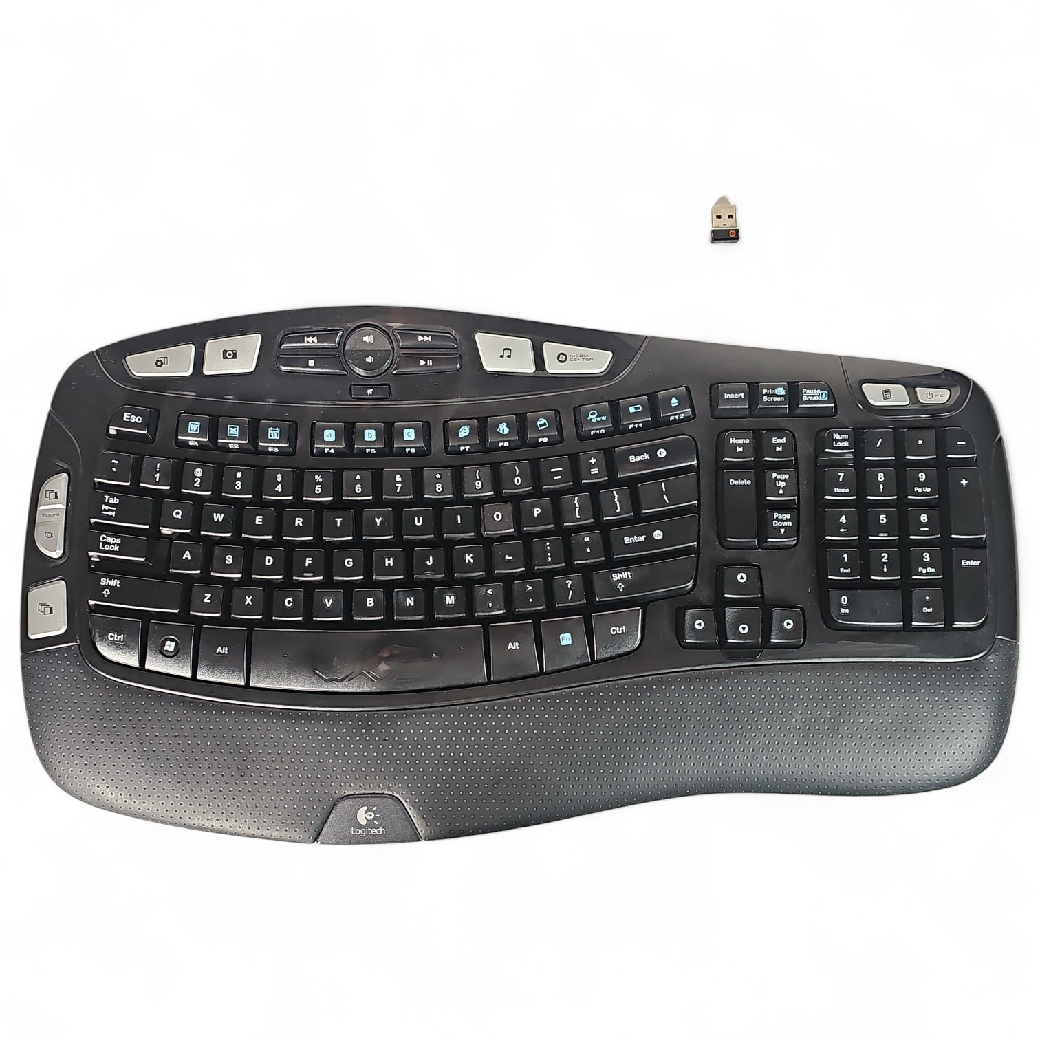 Logitech K350 Wireless Keyboard Ergonomic Comfort Wave w / Unifying USB Y-R0053 Logitech K350 Wireless Keyboard Ergonomic Comfort Wave w / Unifying USB Y-R0053
