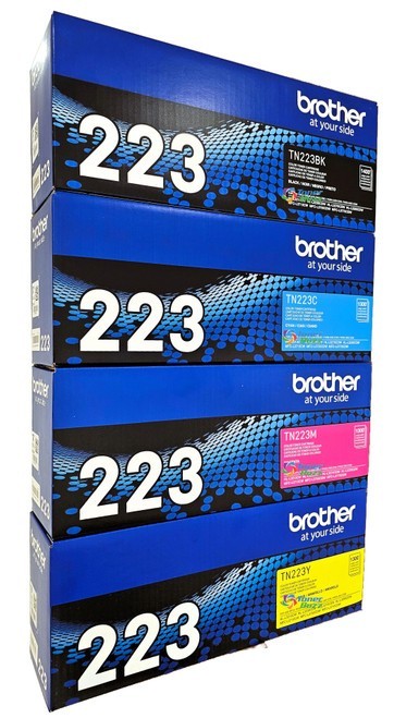 Brother TN223 Toner Cartridge Set Standard Yield CMYK (Black Cyan Magenta Yellow Brother TN223 Toner Cartridge Set Standard Yield CMYK (Black Cyan Magenta Yellow