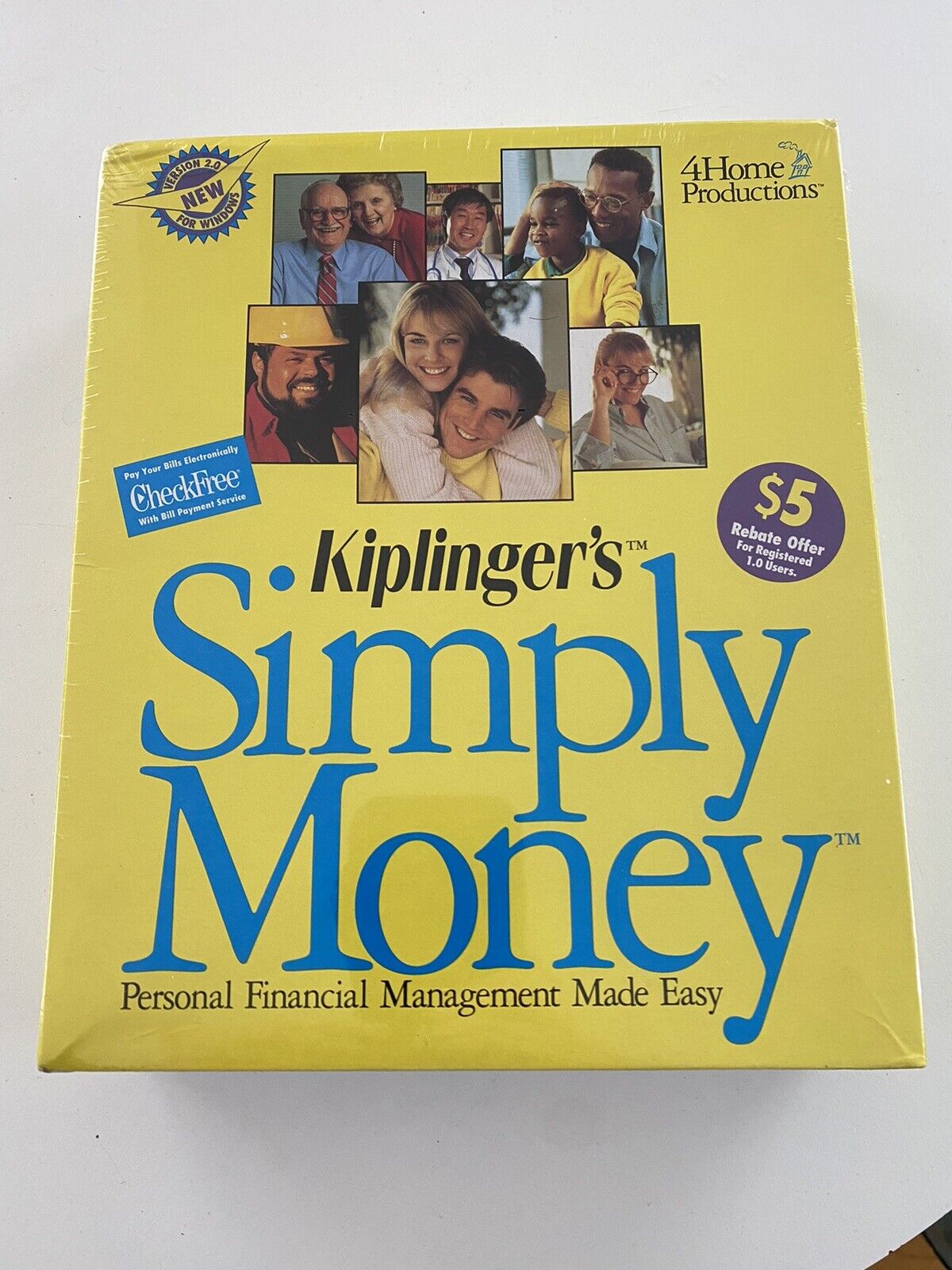 Kiplinger’s Simply Money for Windows Vintage 1994 New NIB Computer Software