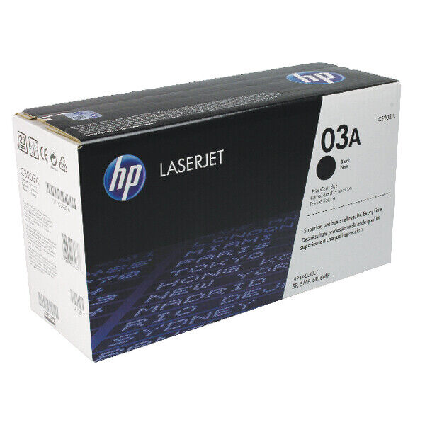 HP C3903A 03A Genuine Toner Cartridge SEALED BOX