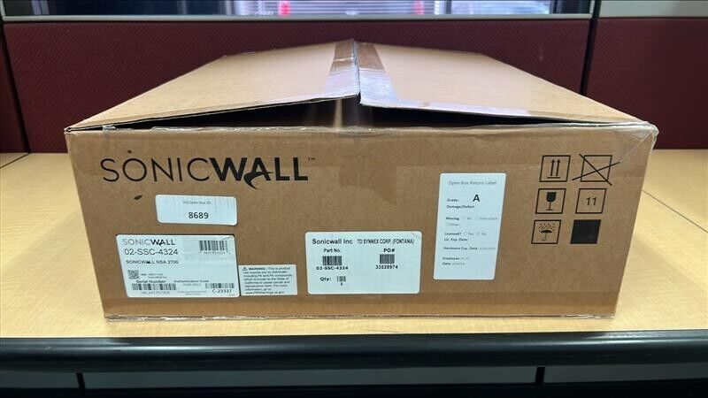 Sonicwall NSA 2700 Network Security Firewall Appliance (02-SSC-4324) - Open Box