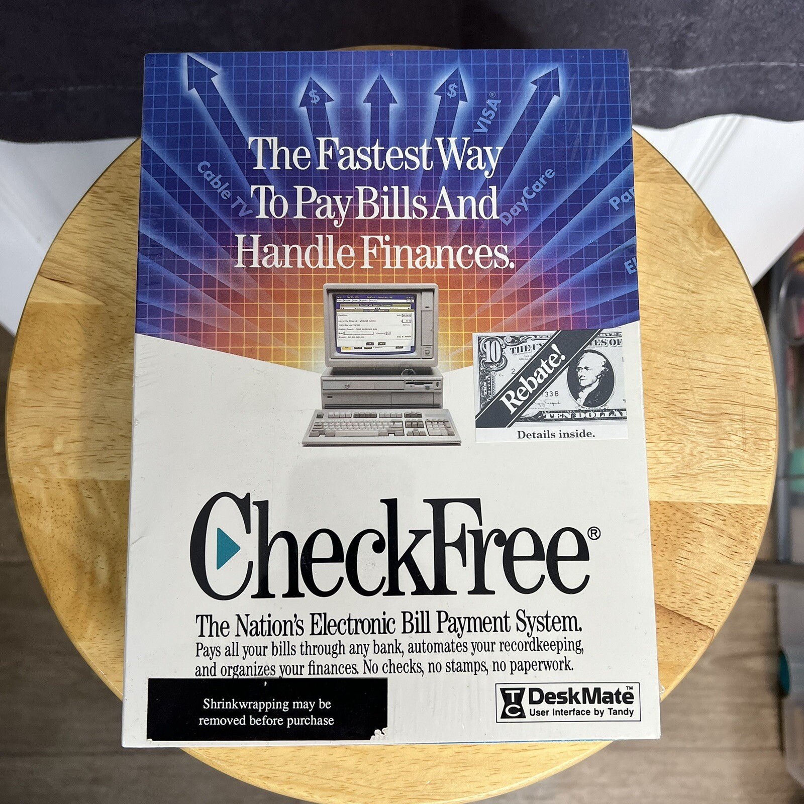1991 Check Free Vintage Computer Software First Electronic Bill Paying Software