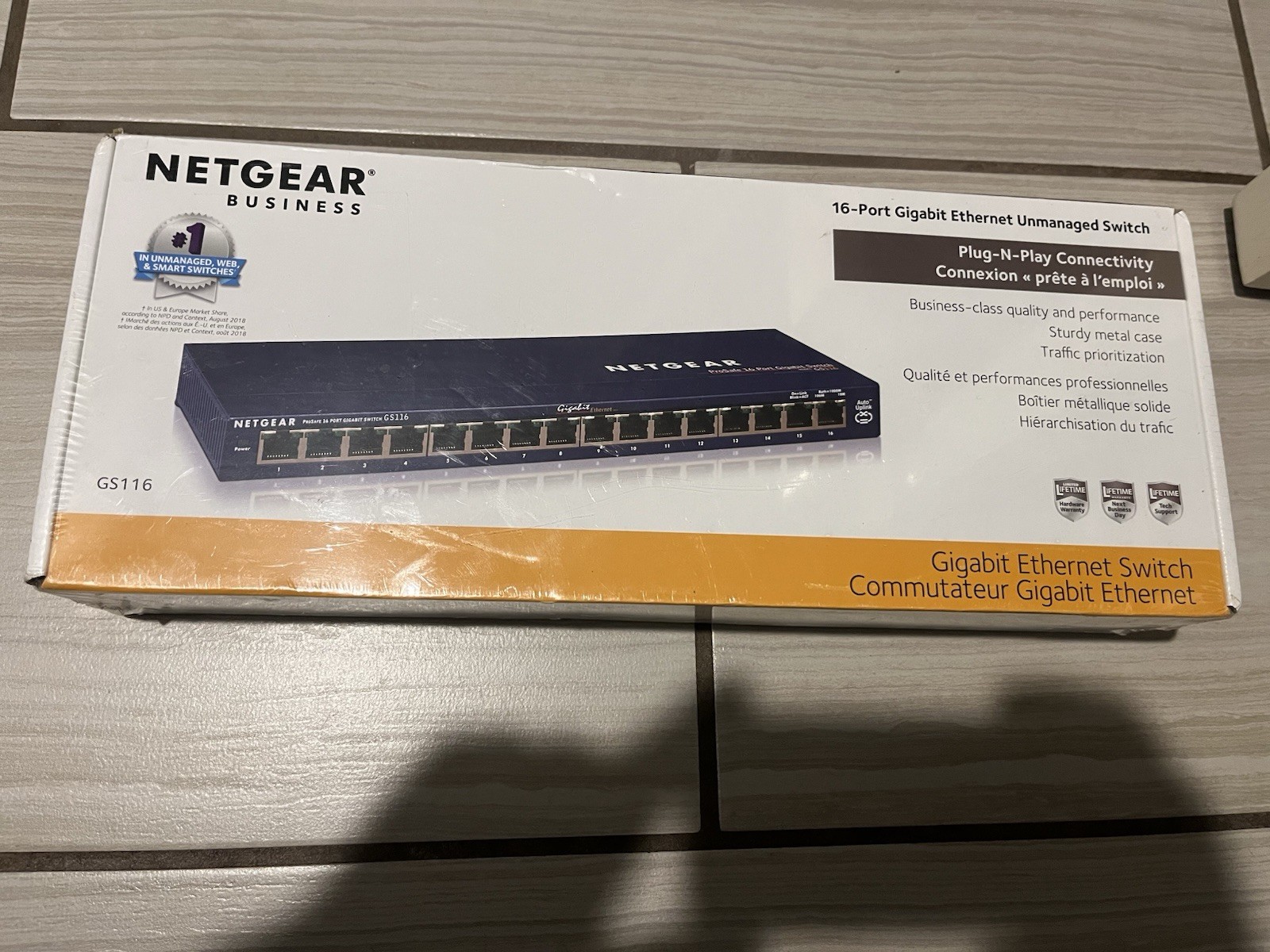 NETGEAR  ProSafe (GS116) 16-Ports External Switch Gigabit Ethernet Switch