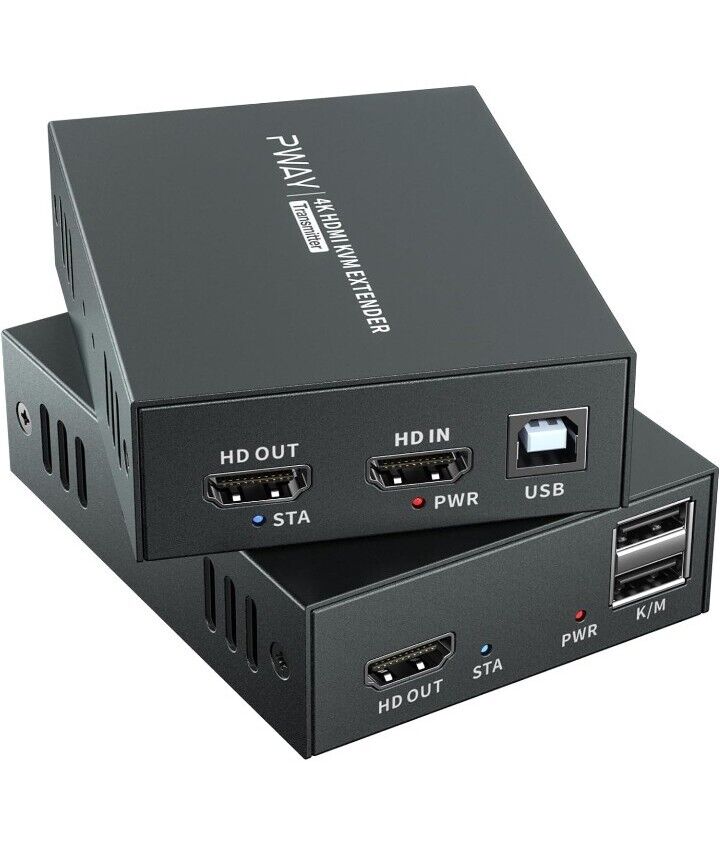 PWAY 4K HDMI KVM USB Extender Transmit 4K@60Hz