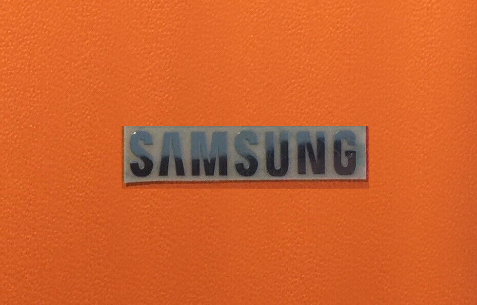 1 pcs Sticker for SAMSUNG Label Aufkleber Badge Logo 30mm x 6mm Chrome color