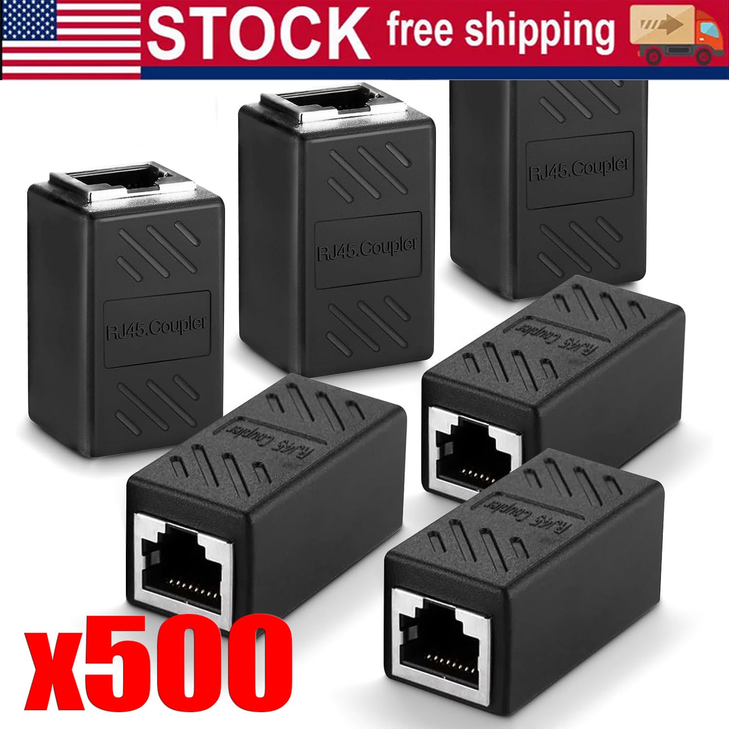 RJ45 Inline Coupler Cat7 Cat6 Cat5e Cat5 Ethernet LAN Network Cable Adapter Lot RJ45 Inline Coupler Cat7 Cat6 Cat5e Cat5 Ethernet LAN Network Cable Adapter Lot