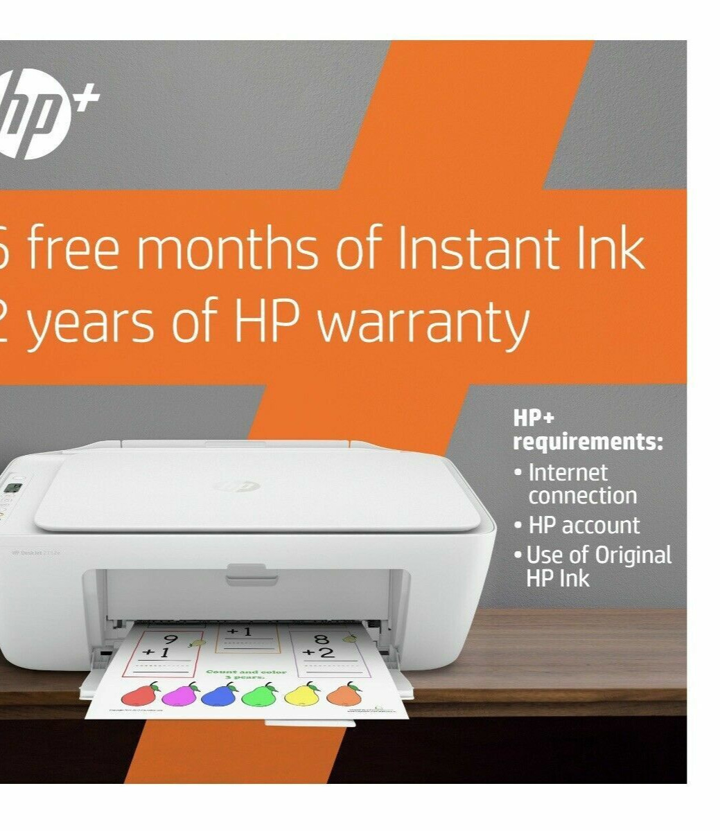 New HP 2752e/2734e All In One Printer-Copy-Scan-Wireless/Bluetooth+Free HP INK