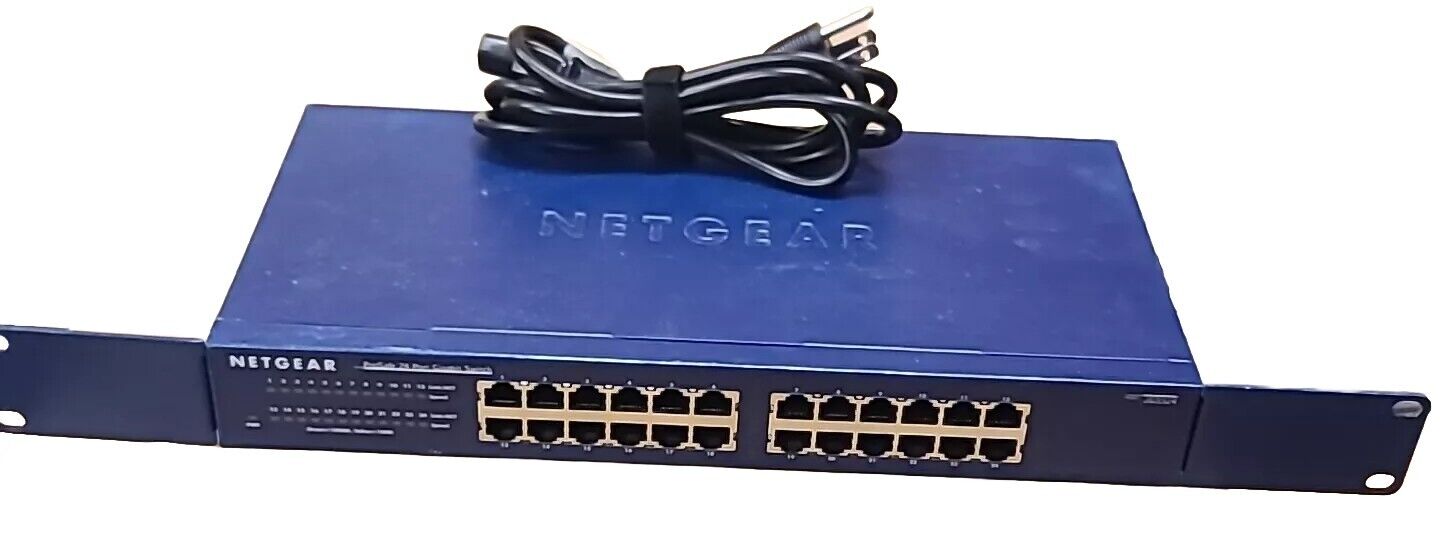 NETGEAR JGS524 v2 ProSafe 24 Port Gigabit Ethernet Network Switch W/ Power Cord