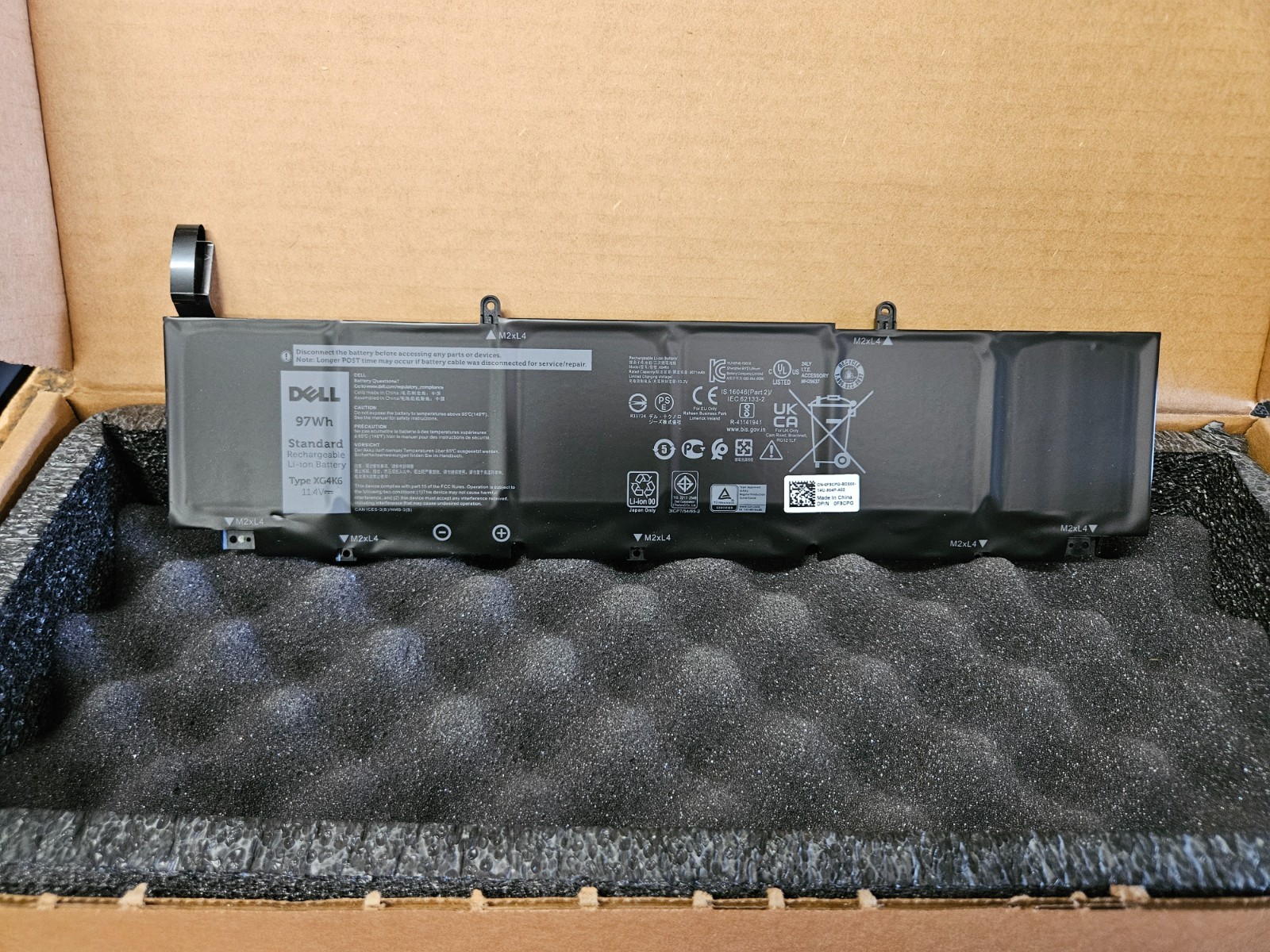 NEW Genuine Battery XG4K6 F8CPG 01RR3 Dell Precision 5750 XPS 17 9700 9710