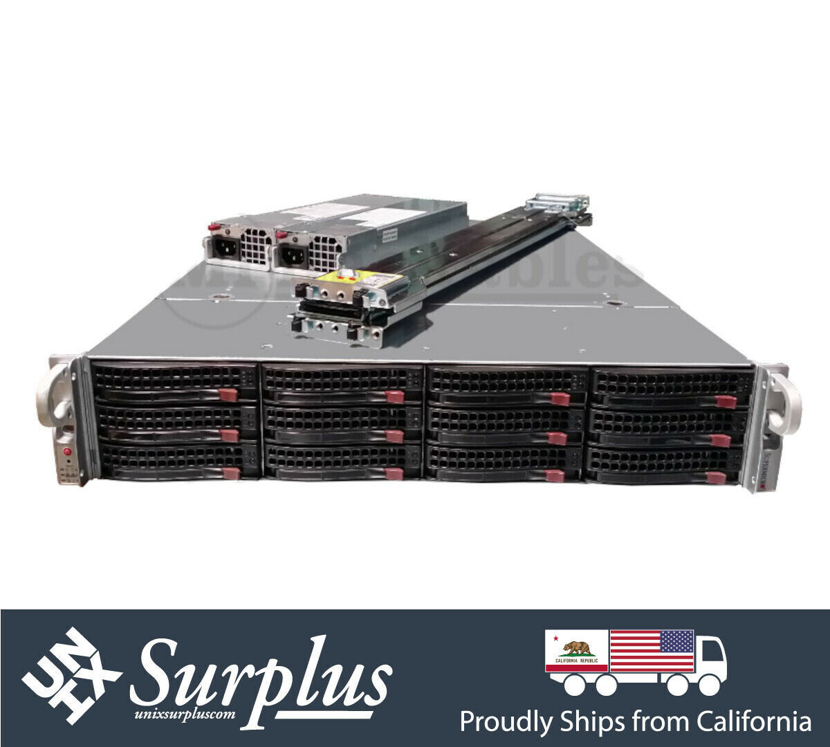 Supermicro Server 2U 12 Bay 4x NVME X11DPU 2x Xeon Gold 32 Cores 64GB DDR4 RAM X