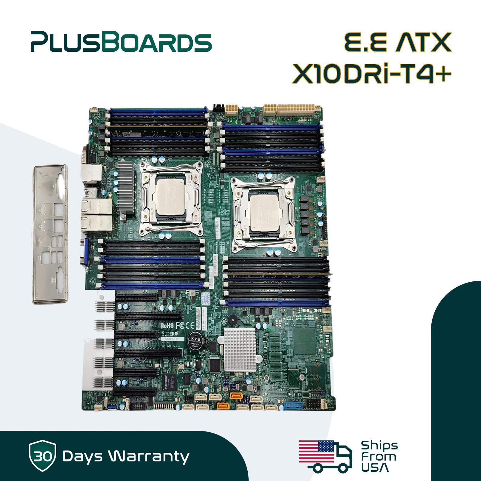 Supermicro X10DRi-T4+ Dual Socket LGA 2011 DDR4 EE ATX SuperServer Motherboard Supermicro X10DRi-T4+ Dual Socket LGA 2011 DDR4 EE ATX SuperServer Motherboard