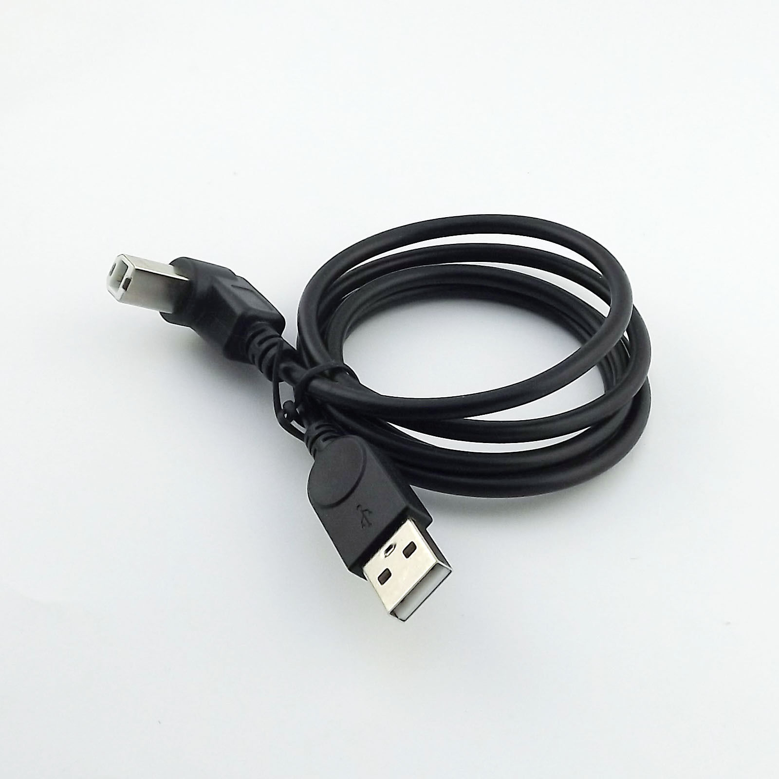1x USB 2.0 Printer A Male to B Male Plug Up Angle 90 Degree Scanner Cable Black