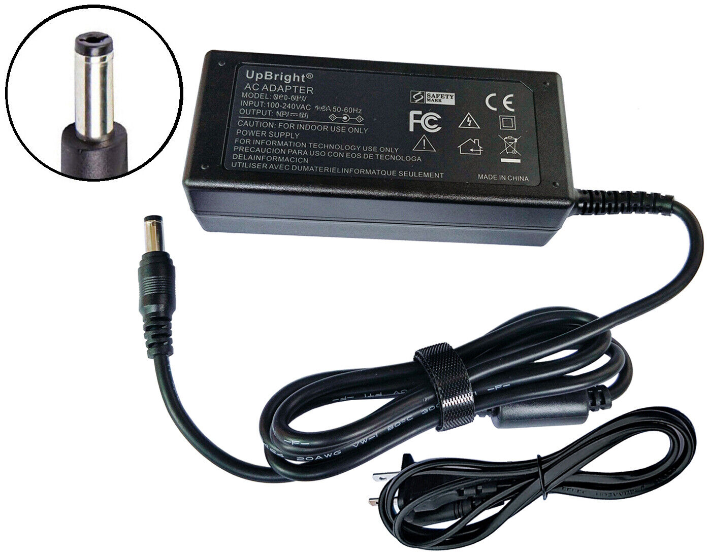 19V AC Adapter For ZyXEL NSA320 2-bay Network Attached Storage Power Supply Cord