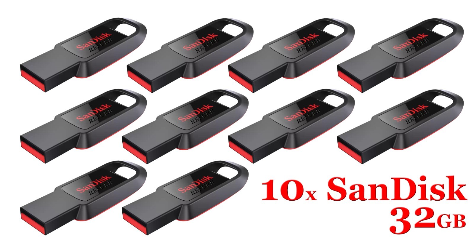 LOT 10x SanDisk 32GB Cruzer Spark USB 2.0 flash drive 32 GB SDCZ61-032G 32G LOT 10x SanDisk 32GB Cruzer Spark USB 2.0 flash drive 32 GB SDCZ61-032G 32G