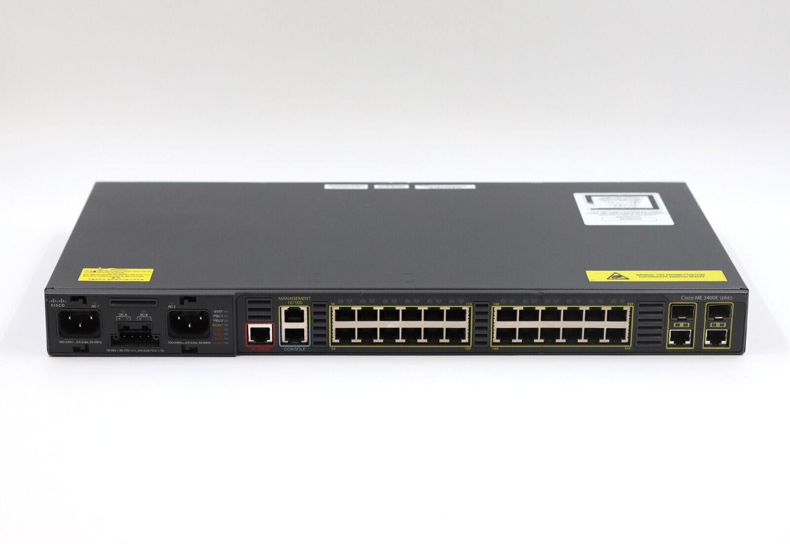 Cisco ME 3400E 24-Port 10/100 Ethernet Access Switch P/N: ME-3400E-24TS-M Tested
