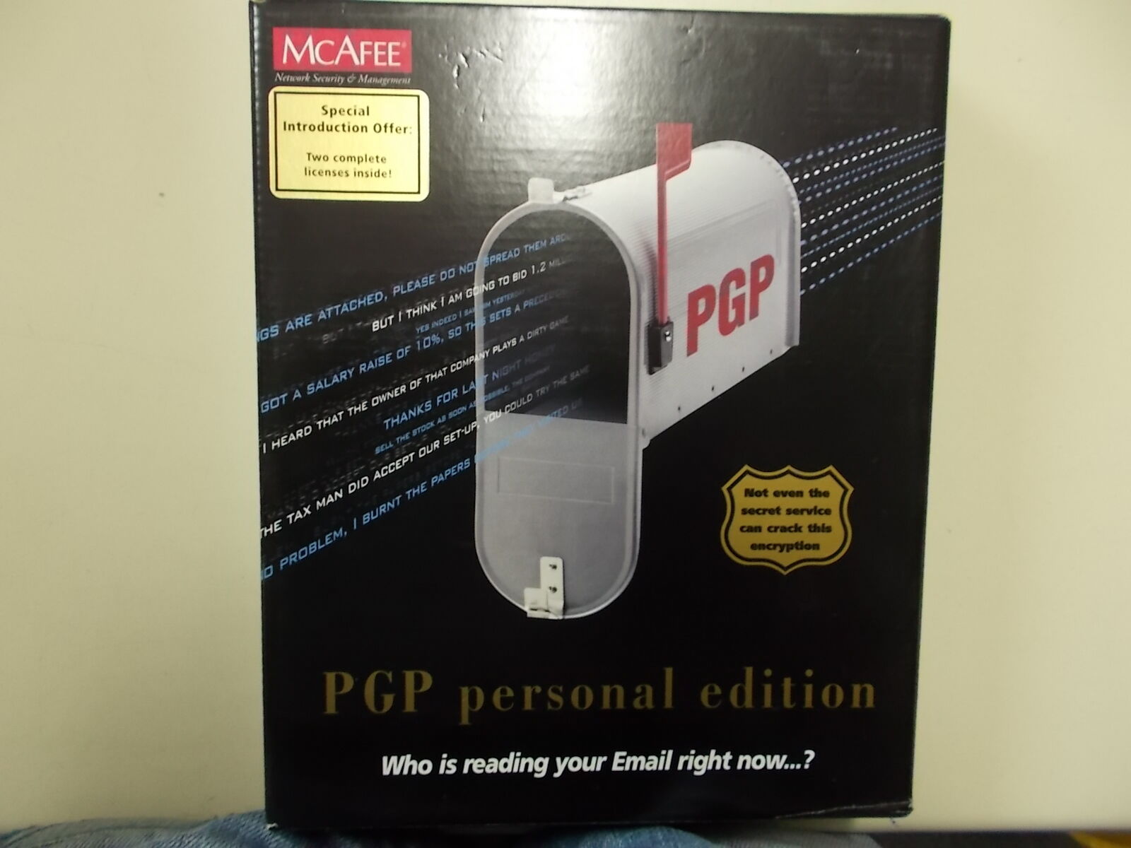 McAfee Pgp Personal Edition, Verschlüsselungssoftware, #L-3