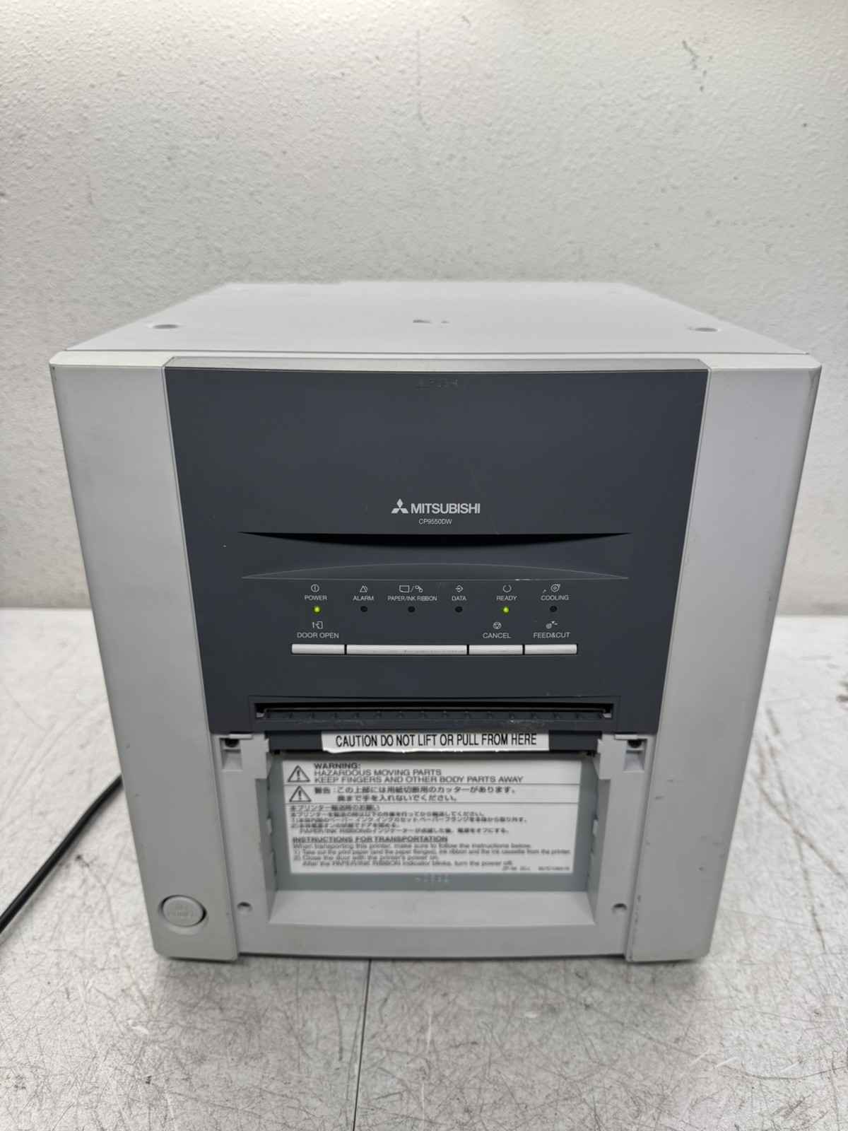 Mitsubishi Electric CP9550DW-B Digital Color Printer TEST TO POWER ONLY Mitsubishi Electric CP9550DW-B Digital Color Printer TEST TO POWER ONLY