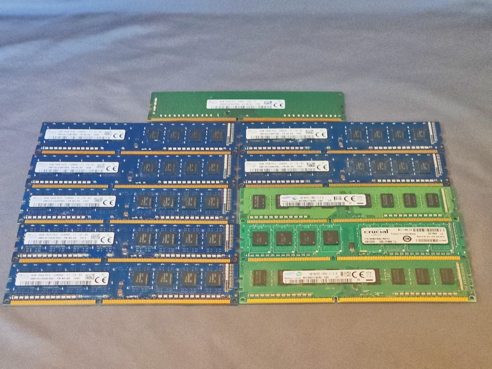 48GB Lot of 11 Desktop RAM Memory Modules - DDR4 DDR3 IT Parts 8GB 4GB 48GB Lot of 11 Desktop RAM Memory Modules - DDR4 DDR3 IT Parts 8GB 4GB