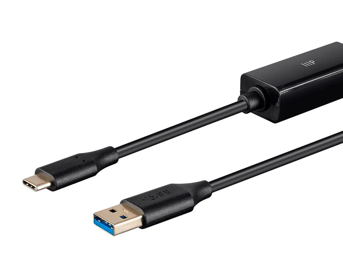 Monoprice USB Type-C to USB Type-A Data Link Cable, USB 3.0, 6ft, Black 