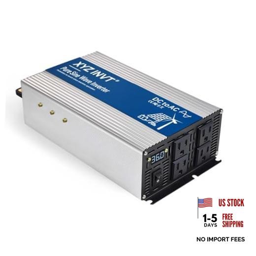 Pure Sine Wave Power Inverter DC 36V to AC 110V 120V 4000W Peak Power 2000W Pure Sine Wave Power Inverter DC 36V to AC 110V 120V 4000W Peak Power 2000W