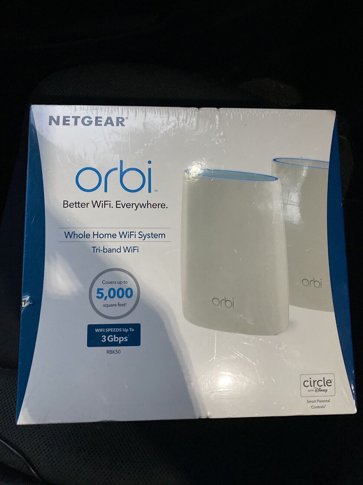 Netgear Orbi AC3000 (RBK50-100NAS) Tri-Band Wireless Router & Satellite...NEW