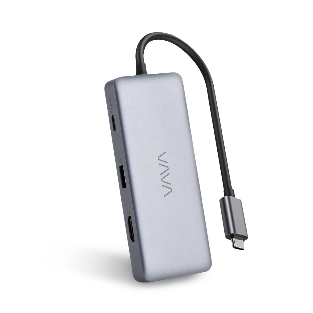 VAVA UC010 USB C Hub 8-in-1 USB C Adapter with 4K HDMI 1Gbps 100W PD Charging Po