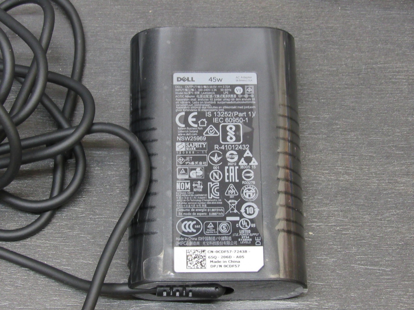 10X OEM Dell XPS Slim 45 Watt Power Adapters LA45NM131 Bulk Lot 10X OEM Dell XPS Slim 45 Watt Power Adapters LA45NM131 Bulk Lot