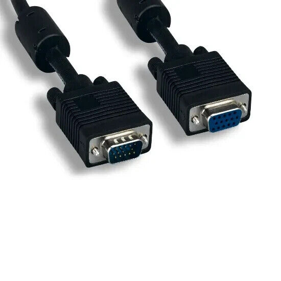 SVGA Cable Video Extension Male to Female 15FT (Super VGA with Ferrite Cores)