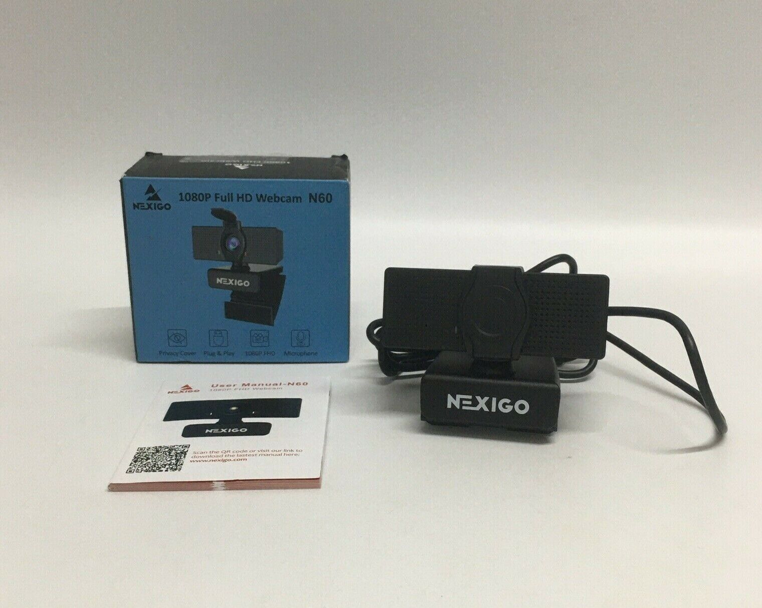 NexiGo N60 1080P Web Camera HD Webcam with Microphone