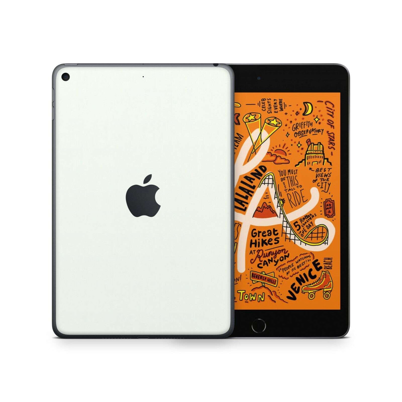 RT.SKINS Simple White Premium Full Body Skin for Apple iPad Mini 5 - Made in USA