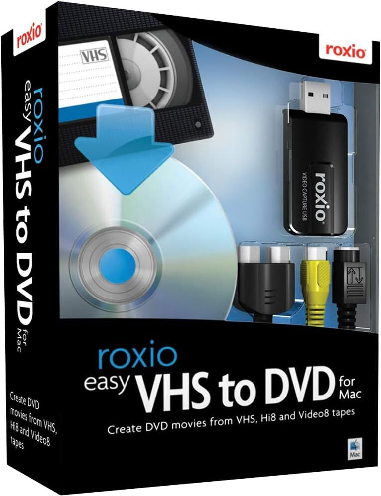 Roxio Easy VHS to DVD for Mac - New Retail Box Roxio Easy VHS to DVD for Mac - New Retail Box