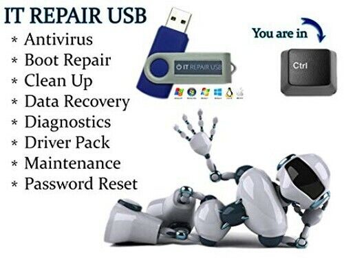 The Ultimate PC Boot Repair Recovery USB Hirens UBCD + 100s of Tools_PC Tech USB