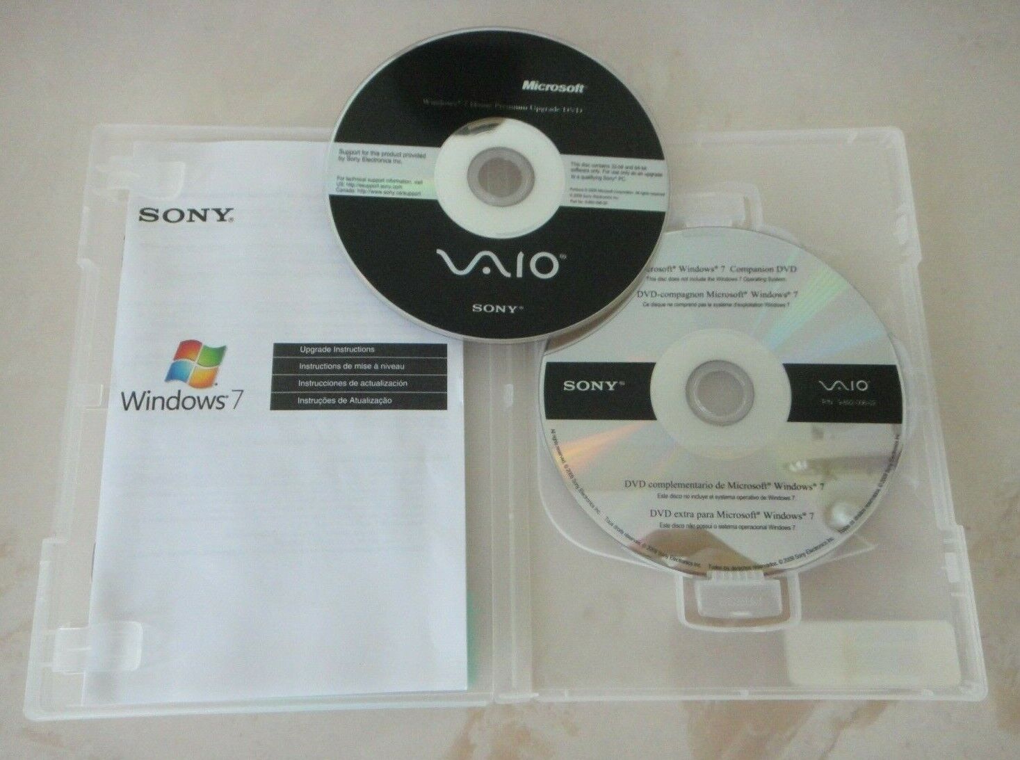 SONY VAIO Windows 7 Home Premium Upgrade DVD 32/64-Bit + Product Key