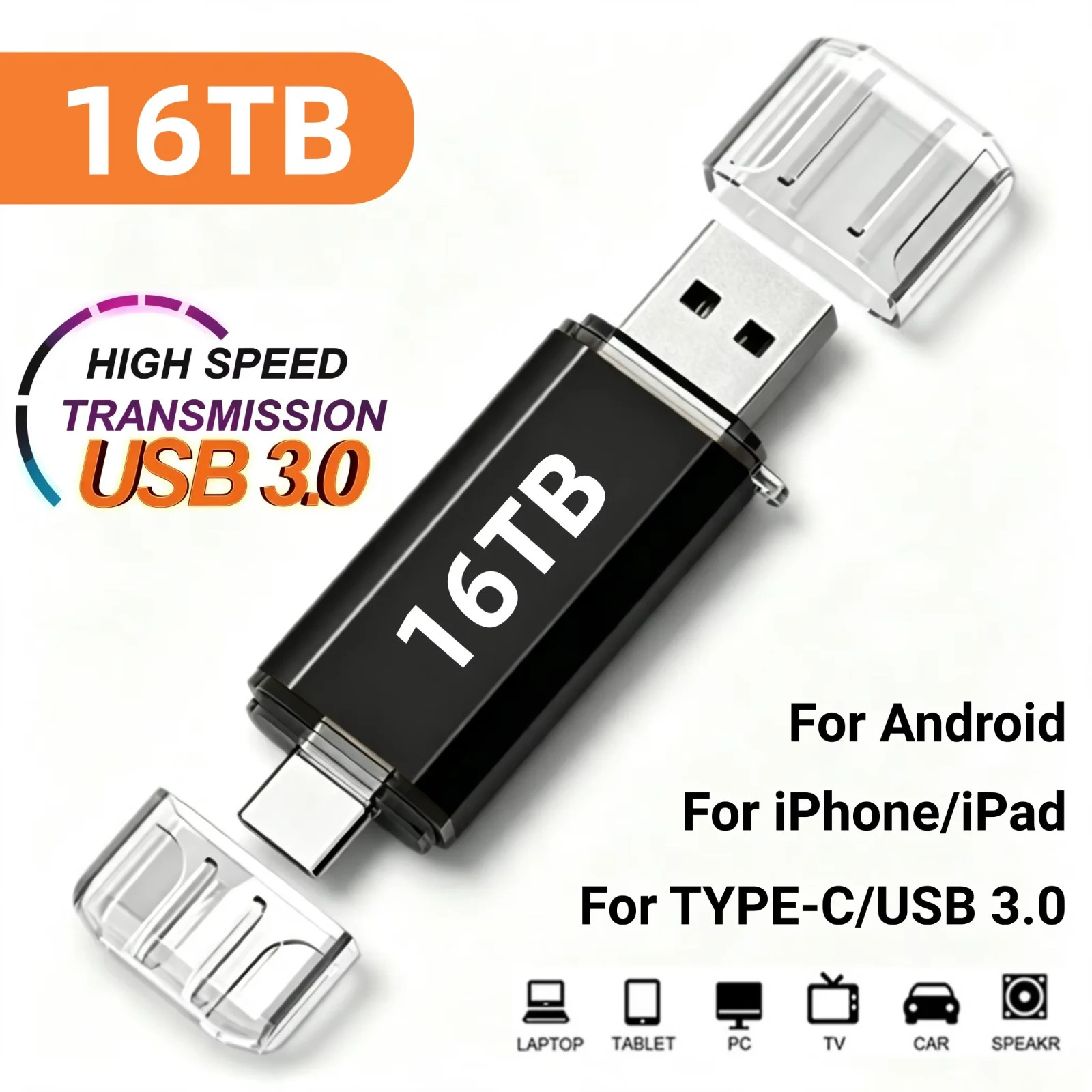16TB OTG USB Flash Drive Type-C Memory Stick Flash Drive Android Phone PC Mac 16TB OTG USB Flash Drive Type-C Memory Stick Flash Drive Android Phone PC Mac