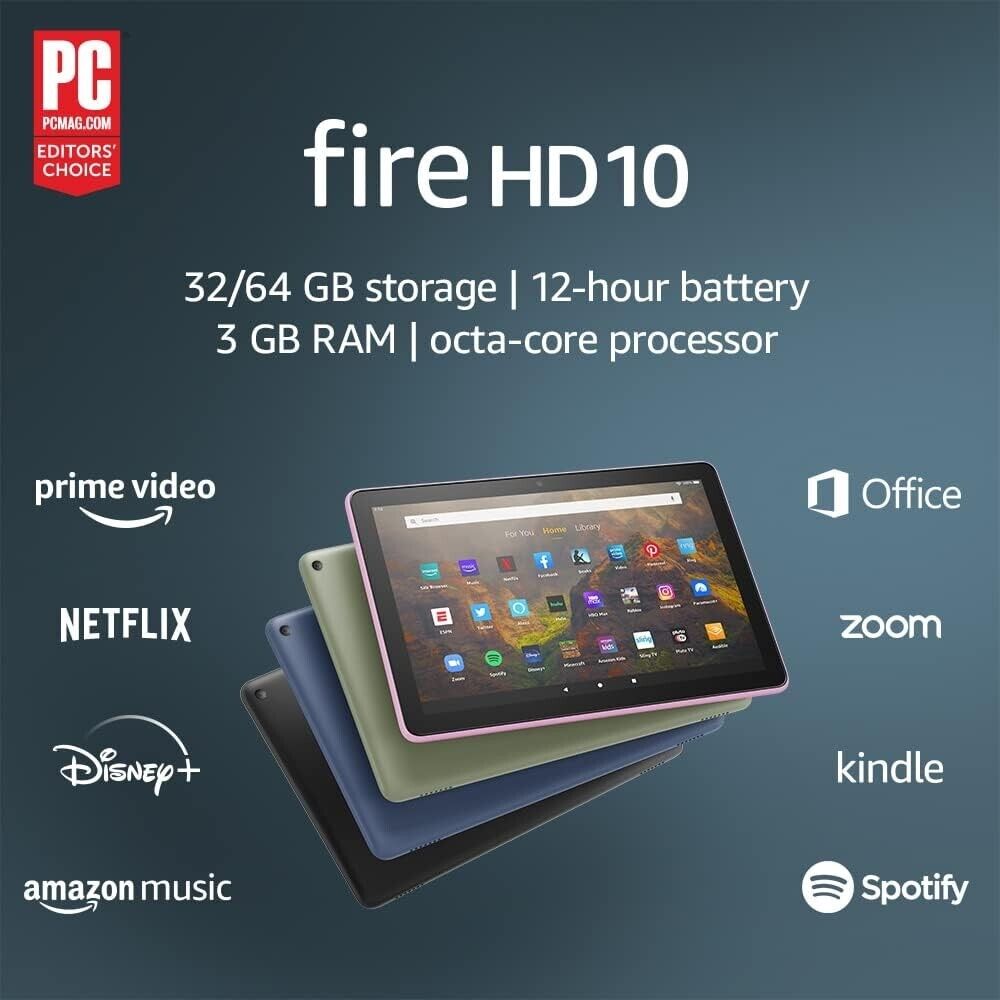 Amazon Fire HD 10 (9th Generation) 64GB, Wi-Fi, 10.1in - Black/ Unopened