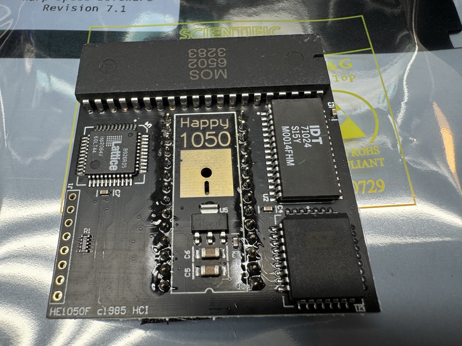 Happy 1050 Upgrade for Atari 1050 Disk Drive - Solderless Installation - HS/DD