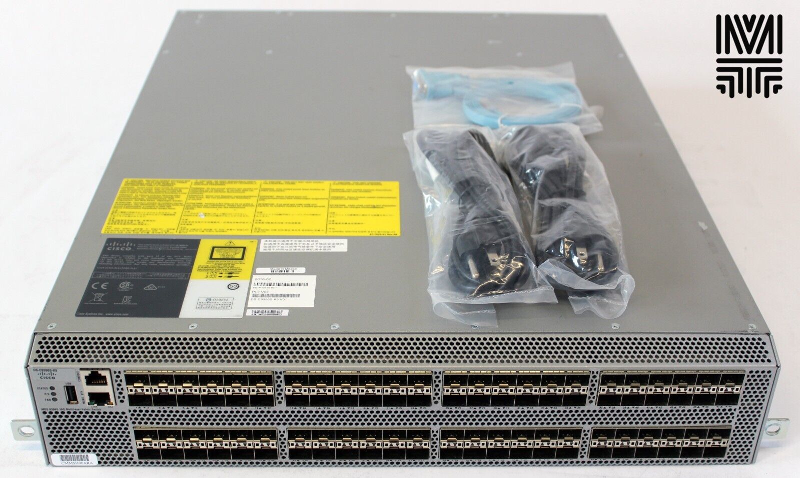 Cisco DS-C9396S-K9 Port Switch w/60x ACTIVE Ports & 2x DS-CAC-1200W-E